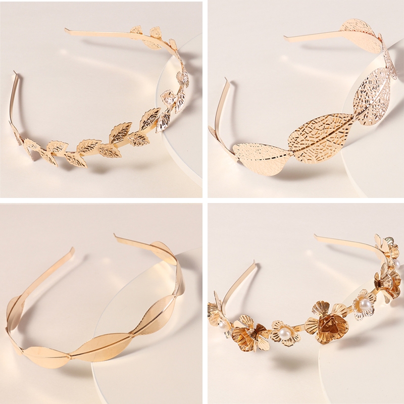 5 ชิ้นหัวโลหะ Hairwear ยางรัดผมฐานเปล่าการตั้งค่าสําหรับผู้หญิงงานแต่งงาน Headwear แถบคาดศีรษะเครื่องประดับทําส่วนประกอบ DIY ราคา ถูกที่สุด ดีลบีเคเค แกลเลอรีภาพที่ 3