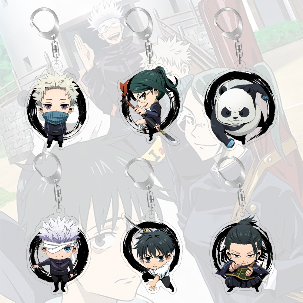 พวงกุญแจอะคริลิค จี้การ์ตูนมหาเวทย์ผนึกมารน่ารัก