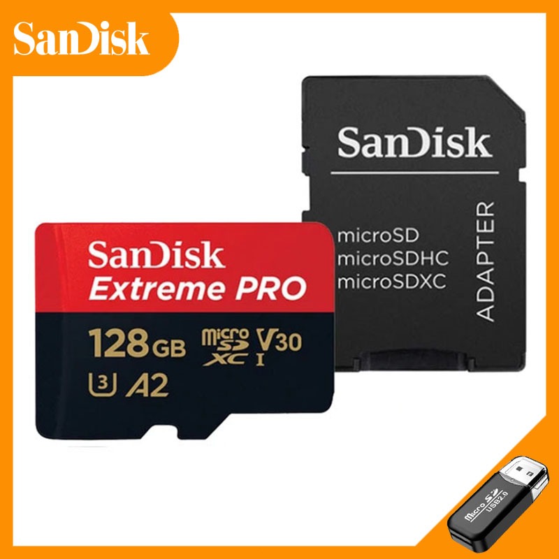 Sandi การ์ดหน่วยความจํา Micro TF/SD 64GB 128GB 256GB 512GB Mini SD Card A2 Classe 10 TF แฟลชการ์ด 32GB 16GB 8GB เหมาะสําหรับโทรศัพท์มือถือ คอมพิวเตอร์ กล้องมอนิเตอร์