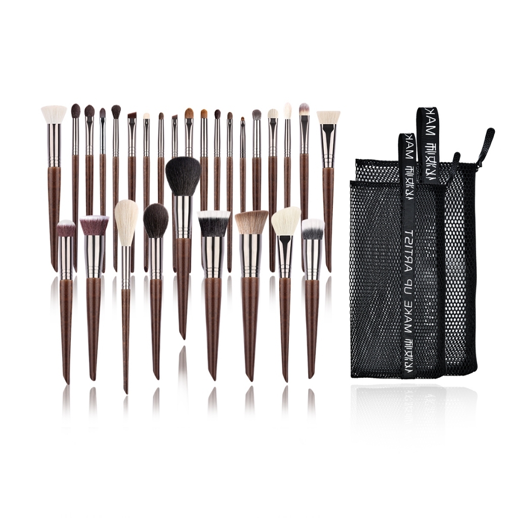 Ovw ชุดแปรงแต่งหน้า ขนแพะ อายแชโดว์ พรีเมี่ยม 1 ชิ้น Xqn28 ชิ้น