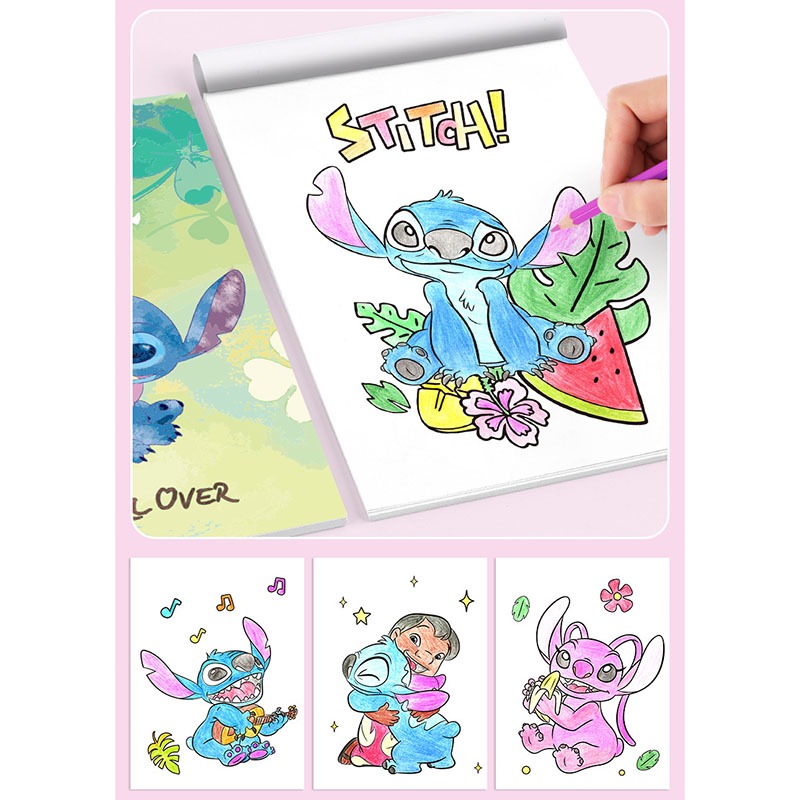 สมุดสีเด็ก (ชุด6เล่ม) สอนคำศัพท์ สมุดระบายสี Disney รูปที่ 6