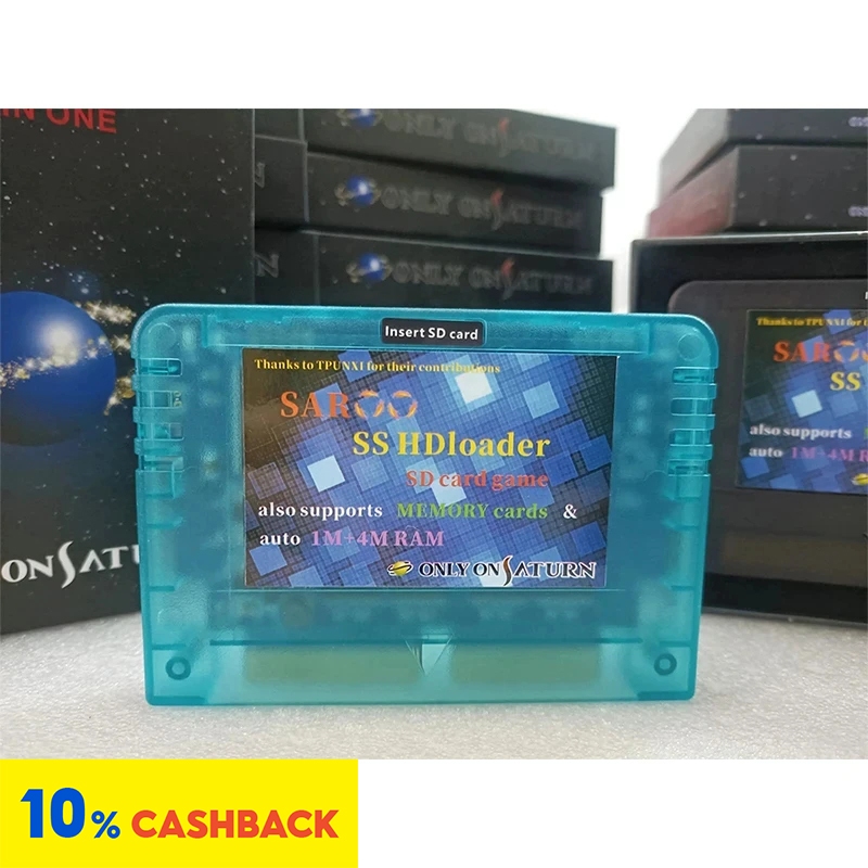 ⭐Saroo HDLoader เวอร์ชั่นใหม่ ตลับอ่านเกม อ่านเร็ว รองรับ SD TF เมนชั่นการ์ด เล่นเกม ไม่มีซีดี สําหรับคอนโซลเสาร์