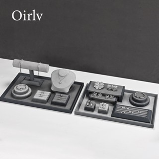 Oirlv แหวน ต่างหู สร้อยคอ กำไล ที่วางโชว์นาฬิกา ชุดจัดเก็บเค…