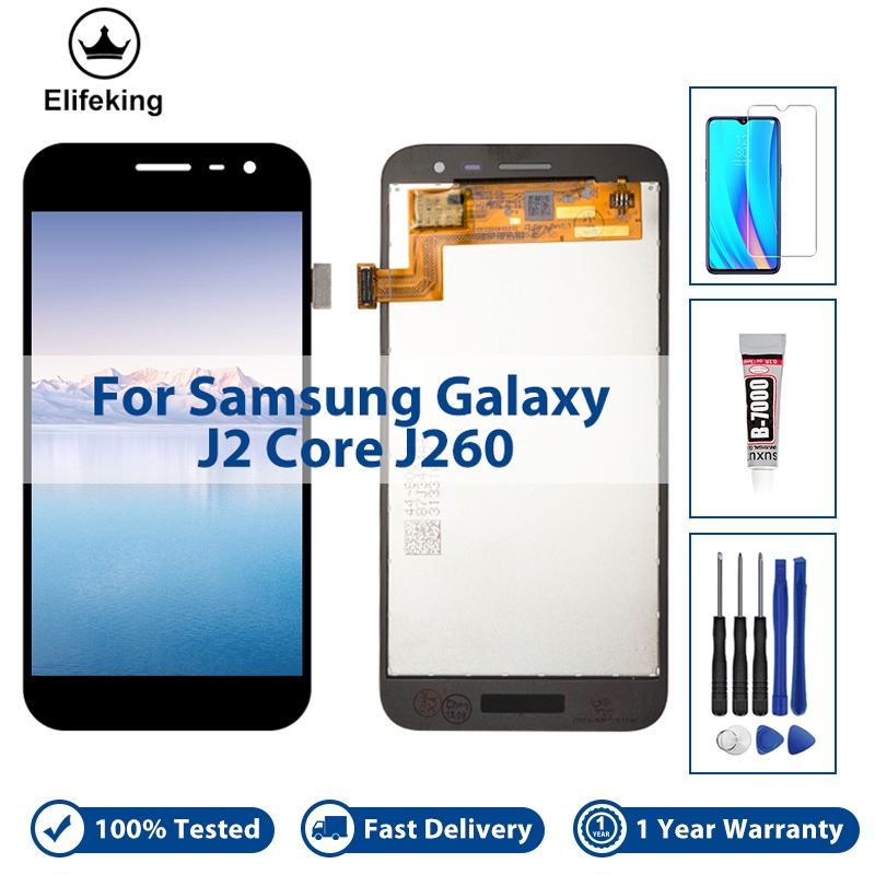 หน้าจอสัมผัส LCD 5.0 นิ้ว แบบเปลี่ยน สําหรับ Samsung Galaxy J2 Core 2018 J260