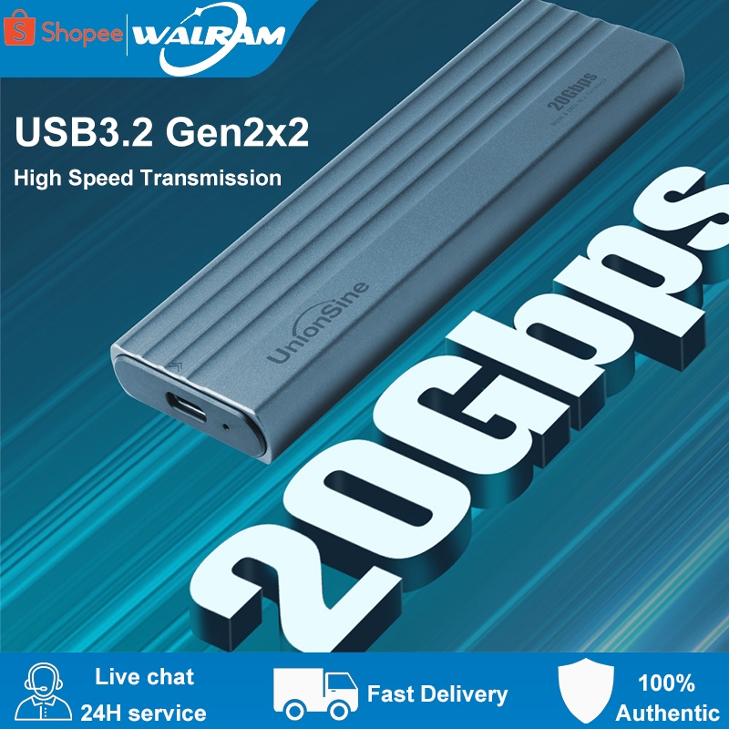อะแดปเตอร์ M.2 Enclosure PCI-e NVMe SSD อลูมิเนียมอัลลอย USB C 3.2 Gen 2 10Gbps เป็น NVMe PCIe สําหรับ M2 SSD