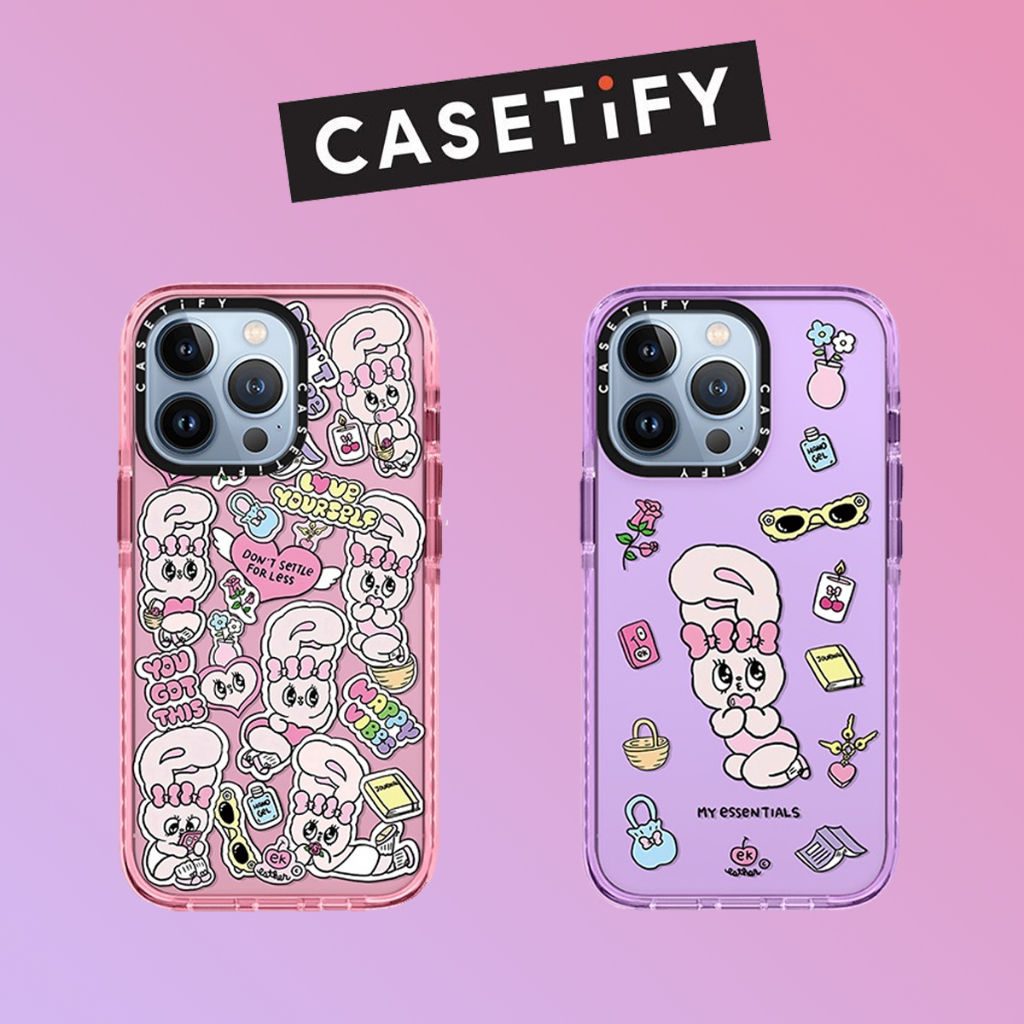 เคสโทรศัพท์มือถือแบบนิ่ม ใส กันกระแทก ลายกระต่ายน้อยน่ารัก สีชมพู สําหรับ iPhone 15Pro MAX 15Pro 15 14 13 12 11 Pro MAX IX XS MAX XR i6 6s i7 8 Plus