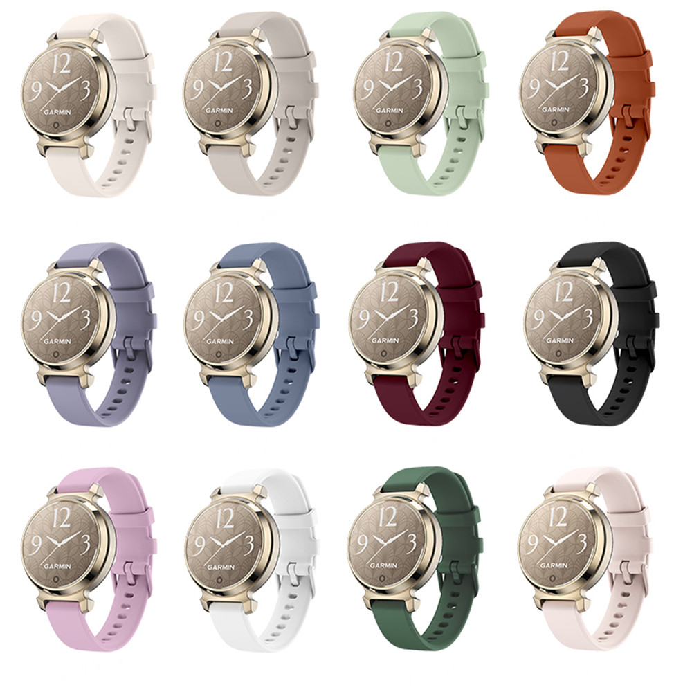 สายนาฬิกาข้อมือซิลิโคน 14 มม. แบบปลดเร็ว สําหรับ Garmin Lily 2