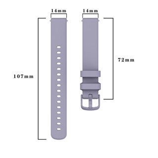 สายนาฬิกาข้อมือซิลิโคน 14 มม. แบบปลดเร็ว สําหรับ Garmin Lily…