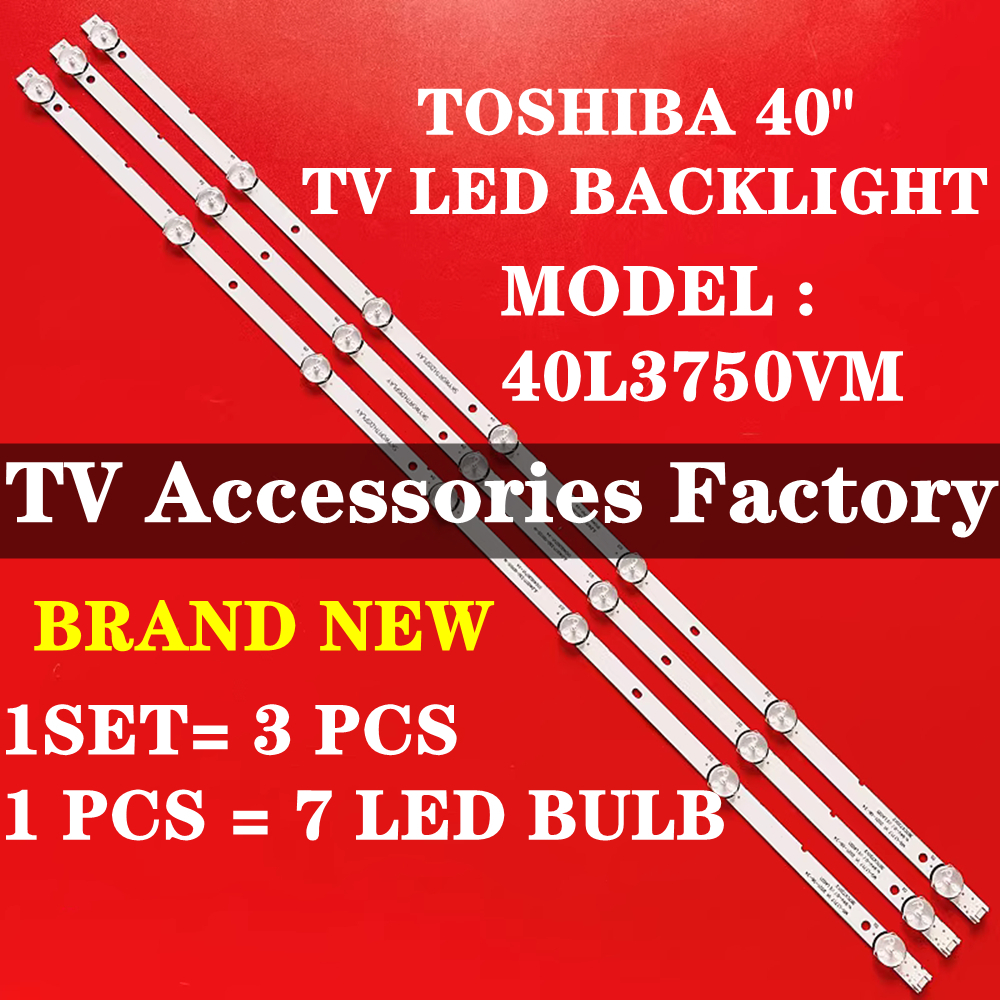 Toshiba 40" 40L3750VM ทีวี LED BACKLIGHT LED TV LAMP BAR 40L3750 JL.D40071330-001DS-M Sdl400fy V400H