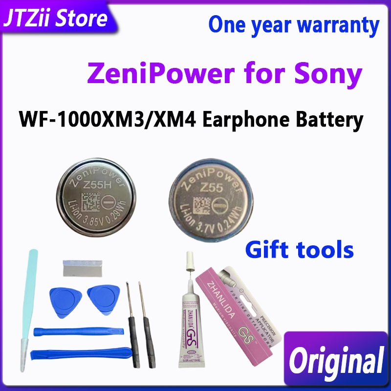 แบตเตอรี่หูฟัง ZeniPower Sony WF-1000XM3 WF-1000XM4 WF-SP900 SP700N 1,000X WI-SP600N TWS Z55 Z55H