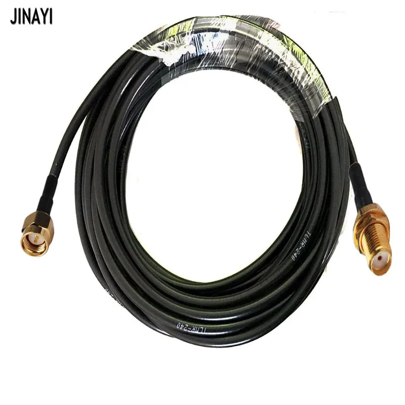 สายเคเบิลโคแอ็กเชียล LMR240 RF SMA ตัวเมีย เป็นตัวผู้ SMA LMR-240 1 2 3 5 10 15 20 ม. 1 ชิ้น