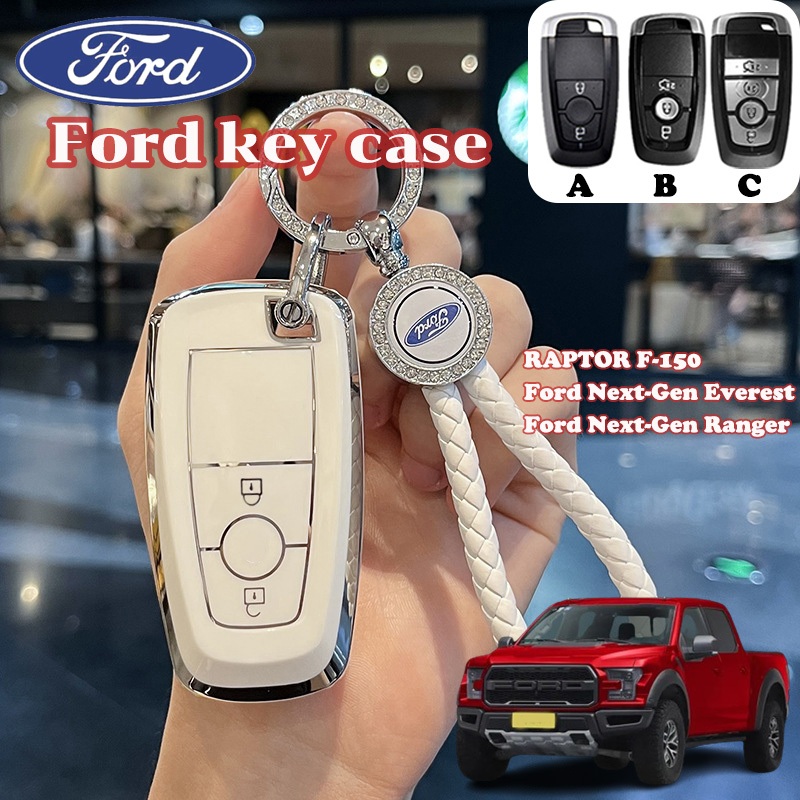 เคสกุญแจรีโมตรถยนต์ สําหรับ Ford 2 3 4 ปุ่ม Ford RAPTOR F-150 Ford Next-Gen Everest Ford Next-Gen Ranger