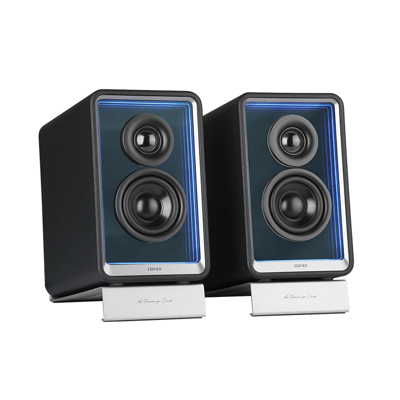 Edifier QR65 ลำโพงมอนิเตอร์แอคทีฟตั้งโต๊ะพร้อมชาร์จเจอร์ GaN, การรับรอง Hi-Res Audio และ Hi-Res Audio Wireless, กำลังขับออกทั้งหมด 70W (RMS), บลูทูธ 5.3, อินพุต USB และ LINE IN, พอร์ตเอาต์พุตซับวูฟเฟอร์, รวมขาตั้งลำโพง, เอฟเฟกต์แสงที่สวยงาม, รองรับแอป thumbnail 10