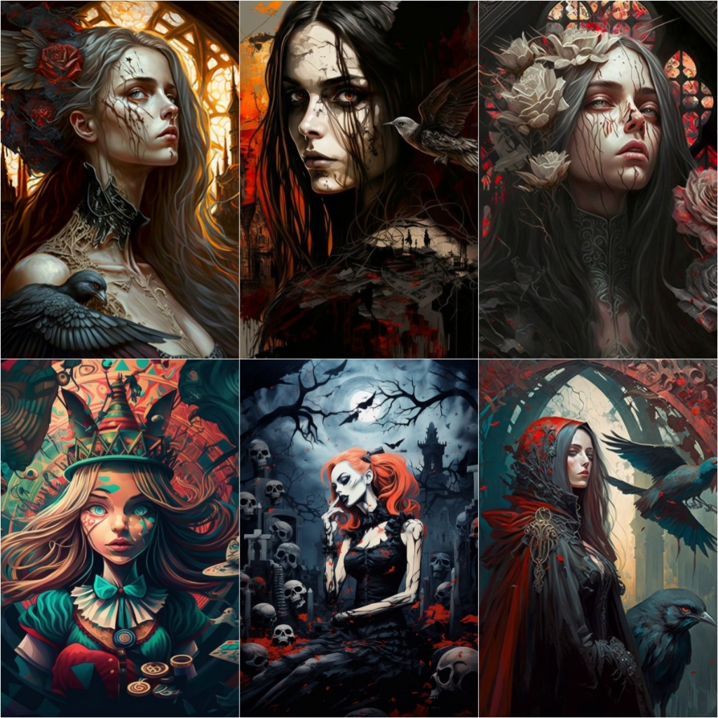 Drofe / ระบายสีตามตัวเลข / โกธิค / ภาพวาดสีน้ํามันดิจิทัลตามตัวเลข / ภาพระบายสี / ภาพวาด DIY / ภาพวาดผ้าใบ / ภาพวาดสีน้ํามัน / ภาพระบายสีตามหมายเลข / การตกแต่ง