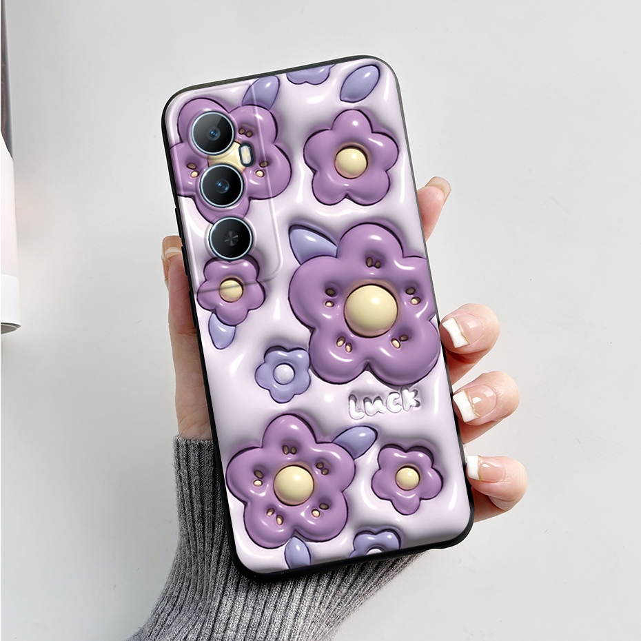 เคสโทรศัพท์มือถือ ซิลิโคนนุ่ม TPU ลายกระต่ายแพนด้าน่ารัก สําหรับ Realme C65 RealmeC65 C 65 4G 2024 RMX3910 - รูปที่ 3