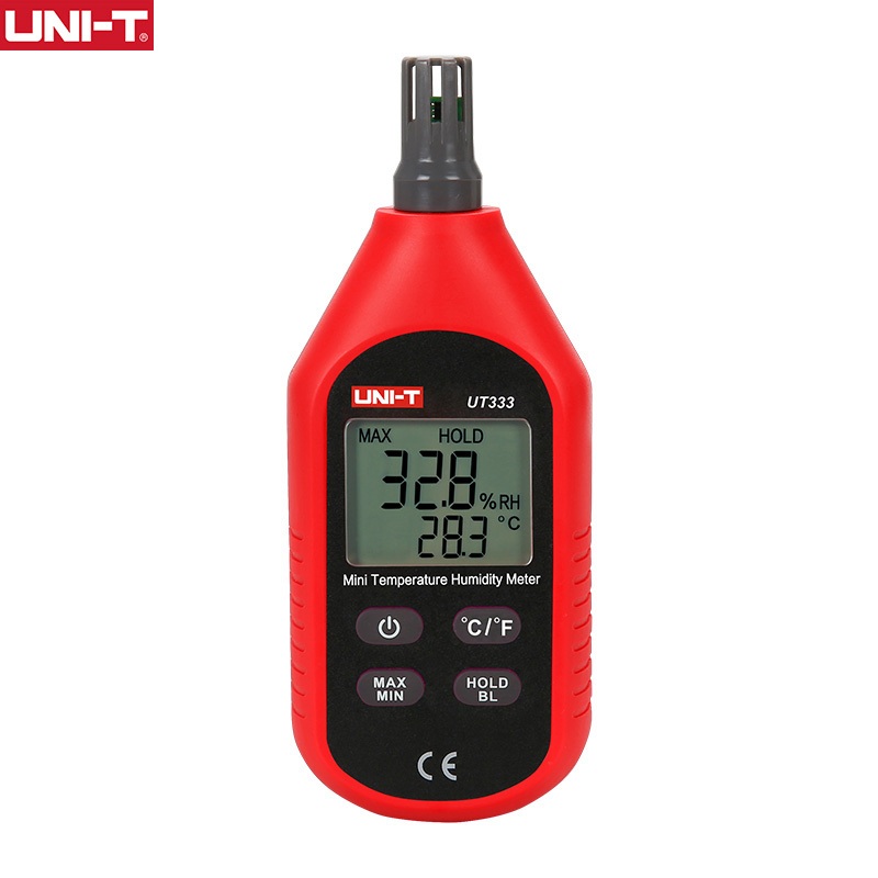 Uni-t เครื่องวัดอุณหภูมิความชื้น UT333 UT333BT หน้าจอ LCD ขนาดเล็ก