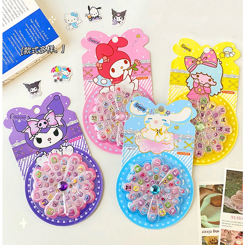ชุดสติกเกอร์ ลายการ์ตูน DIY สําหรับติดตกแต่งเล็บเด็ก SP046