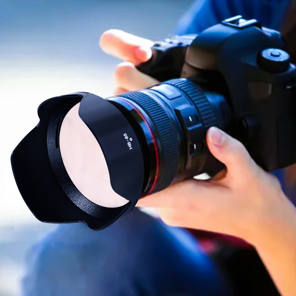 HB-85 เลนส์ฮูด Bayonet เลนส์กล้องสําหรับ Nikon Nikkor Z-24-70mm f 4-S HB-85