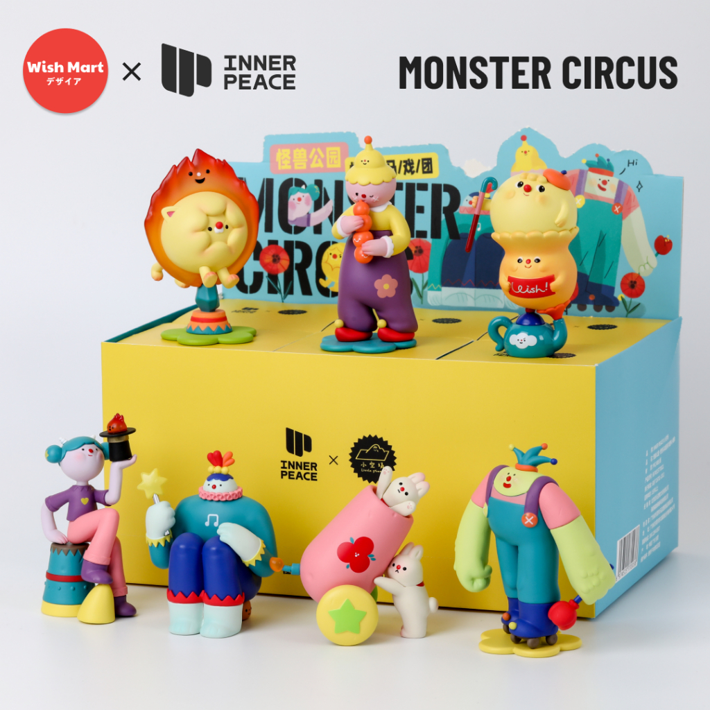 Monster Circus Blindbox กล่องสุ่ม มี 7 แบบ ตุ๊กตาโมเดล ของสะสม เหมาะสำหรับตกแต่งห้องและโต๊ะทำงาน