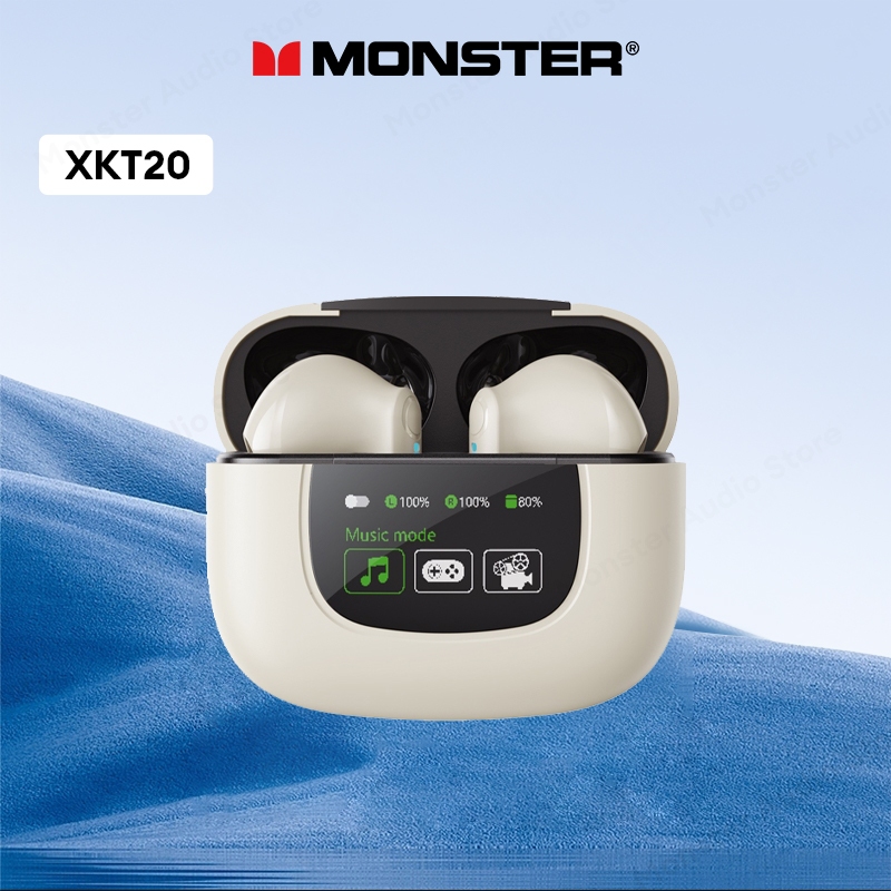 Monster XKT20 หูฟังไร้สายบลูทูธ HIFI คุณภาพเสียงดี ระบบควบคุมแบบสัมผัสอัจฉริยะ และความทนทานสูง
