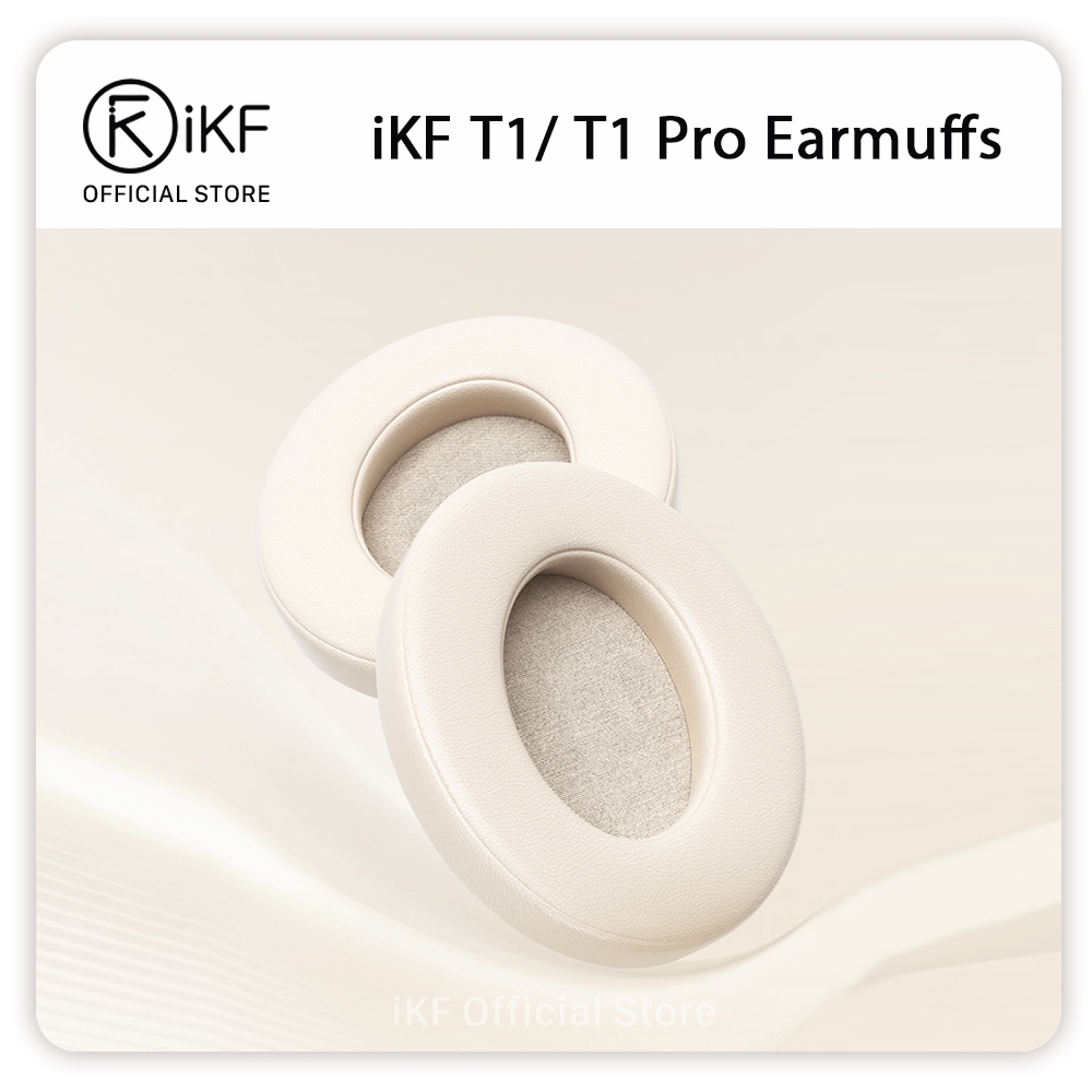 Ikf ฟองน้ําครอบหูฟัง หนังนิ่ม เป็นมิตรกับผิวหนัง แบบเปลี่ยน สําหรับ T1 T1 Pro