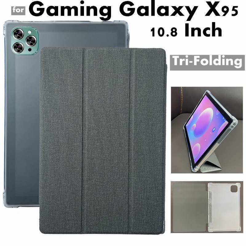 for Gaming Galaxy X95 Pro Tab 10.8 inch 2024 Ultra Slim Leather Flip Case Cover with Stand Up Function Cove Protective Case