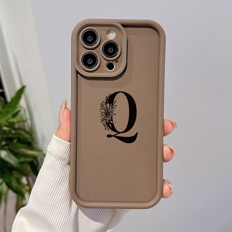 ตัวอักษร Q เคสโทรศัพท์สําหรับ OPPO A38 A18 A98 A38 A53 A12 A76 A58 A55 reno11 reno10 reno8 reno7 ren