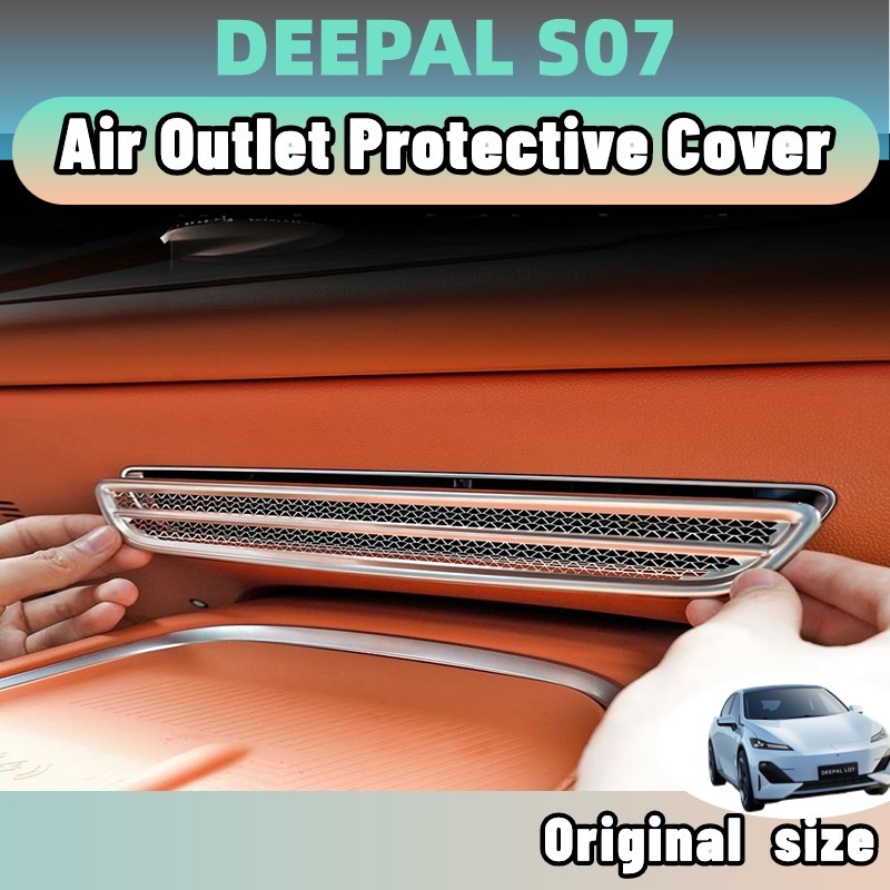 Changan deepal s07 ฝาครอบช่องแอร์รถยนต์ สเตนเลส สีเงิน สีดํา สําหรับ