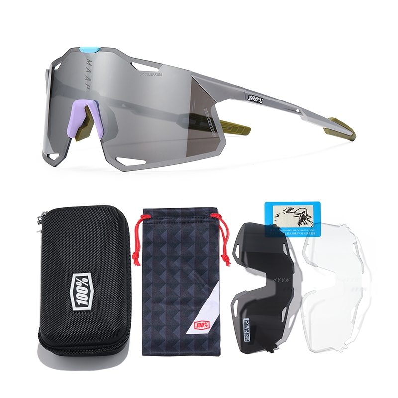 100% MAAP S5 แว่นตาขี่จักรยาน UV400 Polarized ผู้ชายผู้หญิงกีฬาแว่นตากันแดด MTB จักรยานแว่นตาวิ่ง Shades สําหรับตกปลาขับรถขี่ Racing