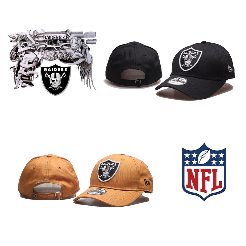 Nfl Oakland Raiders Raiders หมวกทับทิมหมวกกีฬาสําหรับผู้ชาย