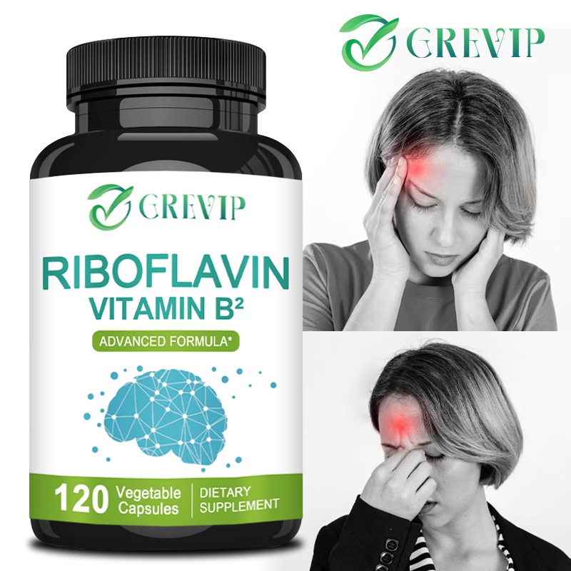 Riboflavin - ช่วยรักษาอาการปวดหัวไมเกรน ส่งเสริมการไหลเวียนของเลือด อาหารเสริม