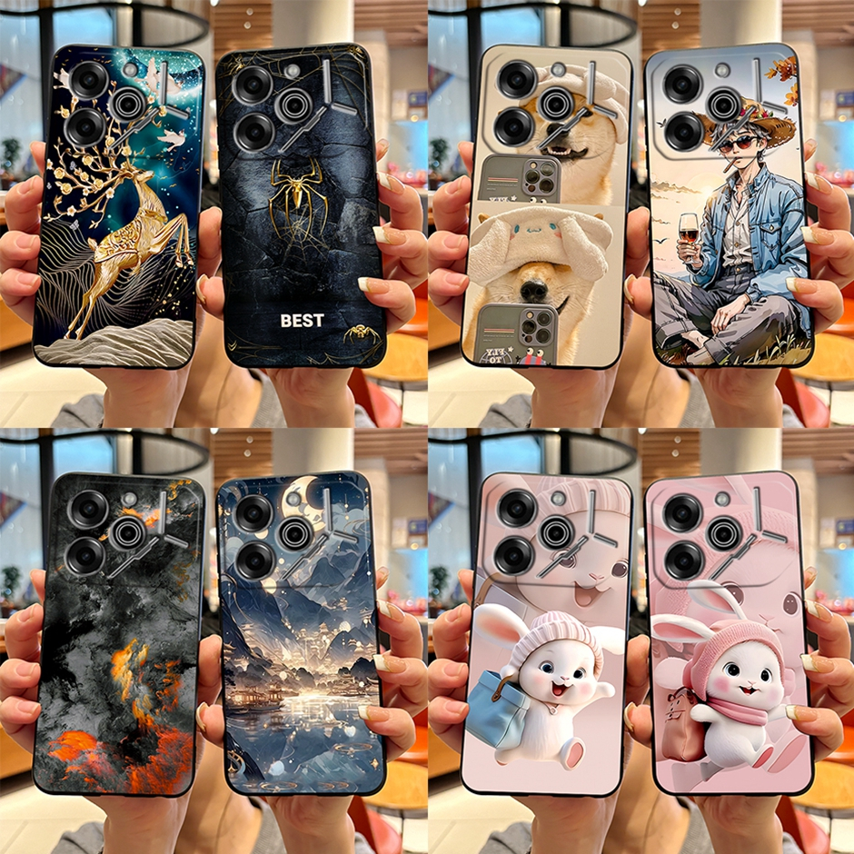 สําหรับ Tecno Pova 6 Pro 5G LI9 Pova6pro 6PRO เคสโทรศัพท์มือถือ ซิลิโคนนิ่ม TPU กันกระแทก ลายการ์ตูนน่ารัก