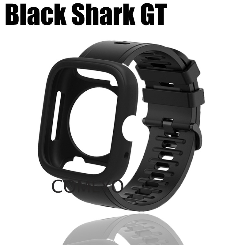 สําหรับ Black Shark GT เคส ฝาครอบป้องกัน กันชน + สายคล้อง ซิลิโคน สมาร์ทวอทช์ นิ่ม กีฬา ผู้หญิง ผู้ชาย วงดนตรี