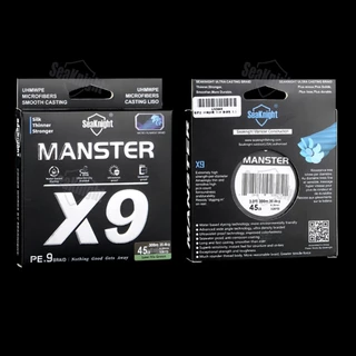 Seaknight X9 9 Strands สายตกปลาถัก Original 150 M/ 300 M/ 500 M UV-proof เคลือบ 9 สาน Smooth Multifilament PE Line น้ําเค็ม Super Strong Sea สายตกปลา 17-80LB