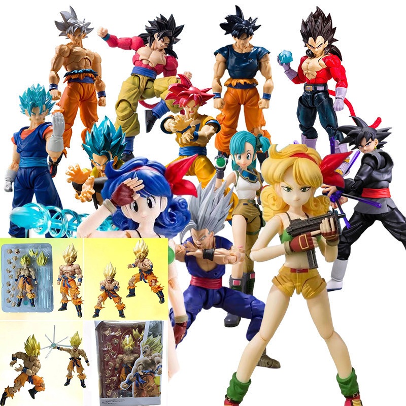 Sh ฟิกเกอร์ Dragon Ball Z Ranchi Son Goku SHF Gohan Gogeta Vegetto Bulma Vegeta IV Articulado Dragon