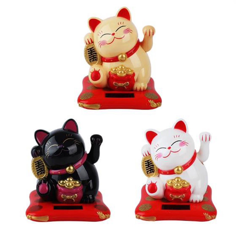 ตุ๊กตาแมวกวักนําโชคน่ารัก สไตล์จีน สําหรับตกแต่งบ้าน ออฟฟิศ - รูปที่ 7