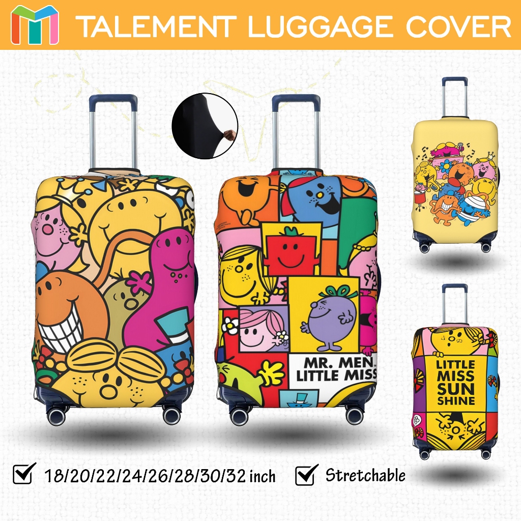 Sunshine ผ้าคลุมกระเป๋าเดินทาง ผ้าสแปนเด็กซ์ แบบยืดหยุ่น ยืดหยุ่น Luggage Cover 18 20 22 24 26 28 30 32 นิ้ว