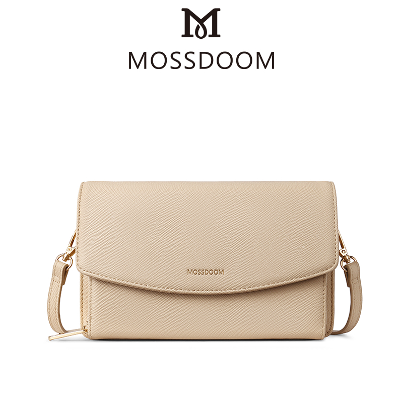 MOSSDOOM Eve Bag กระเป๋าลําลองสะพายไหล่สําหรับผู้หญิง เรียบง่าย สายปรับระดับได้