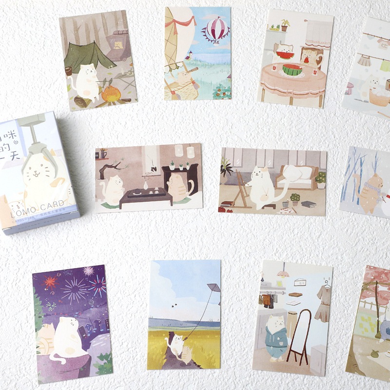 28 ชิ้น/เซ็ต Lomo Card การ์ตูน Wishing ข้อความการ์ด Love ดอกไม้ซองจดหมาย Mini บุ๊คมาร์คของขวัญนักเรียน