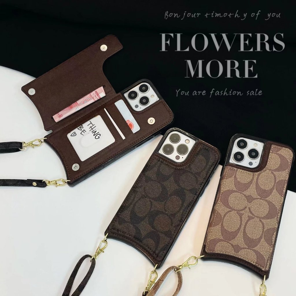 เคสโทรศัพท์มือถือ พร้อมสายสะพาย และช่องใส่บัตร สําหรับ iPhone15 Pro Max 14 Pro Max 13 13PRO 13PROMAX 12PRO 12PROMAX 11
