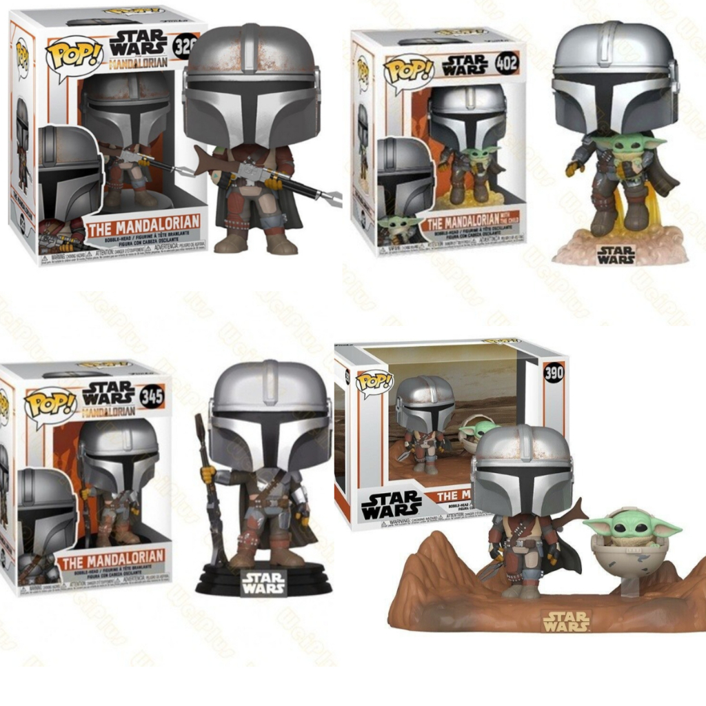 Funko Pop! 〖Star Wars』The Mandalorian Yoda โมเดลตุ๊กตาไวนิลของเล่นสําหรับเด็ก