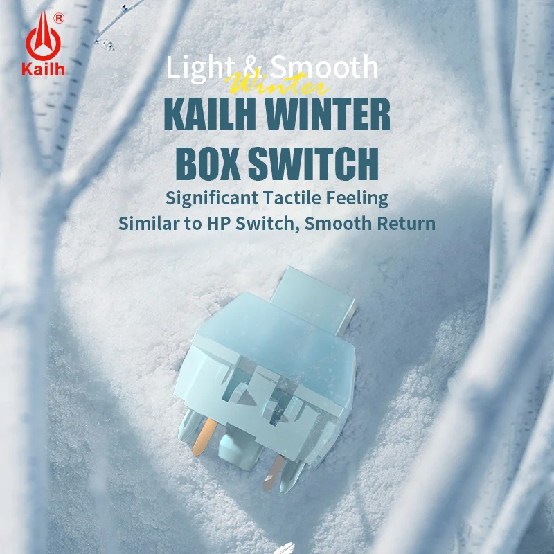 Kailh Box สวิตช์ฤดูหนาว ขั้นสูง สัมผัส กันน้ํา และกันฝุ่น สําหรับคีย์บอร์ดเชิงกล Hotswap