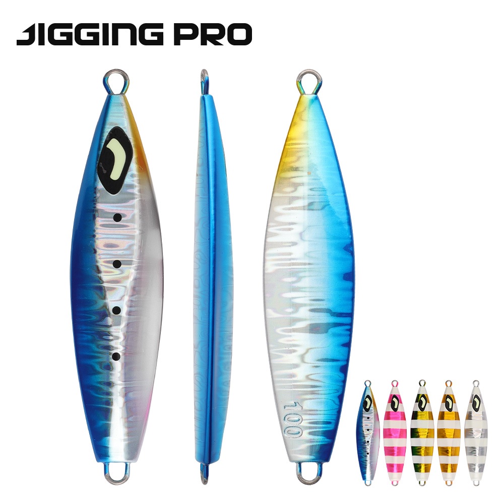JIGGING PRO 100g 130g 160g 200g 300g ช้า Jigging Lure ญี่ปุ่นออกแบบ Ocean Stinger Wing Lure โลหะ Jig