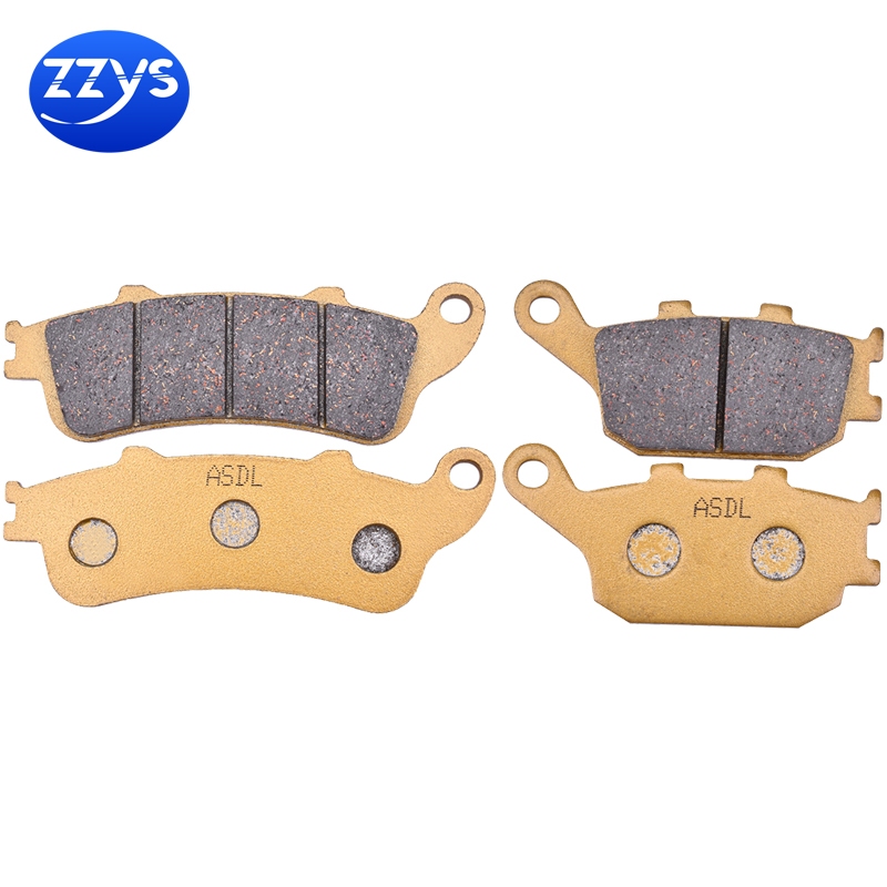 รถจักรยานยนต์เซรามิคเส้นใยด้านหน้าด้านหลังเบรค Pad ชุดสําหรับ Kawasaki EN650 Vulcan S 650 2015-2021