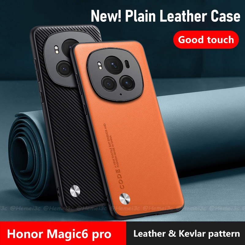 เคสโทรศัพท์มือถือหนัง PU แบบแข็ง สําหรับ Honor Magic 6 Pro