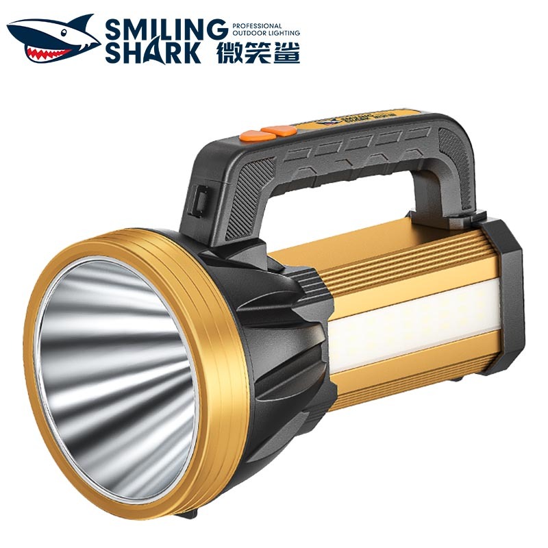 Smilingshark ST5124 ไฟฉาย led สว่างมาก 3000 ม. Type-C แบบชาร์จไฟได้ 6 โหมดพร้อมแสงสีแดงและสีน้ำเงินกันน้ำสำหรับการทำงานแคมป์ปิ้ง