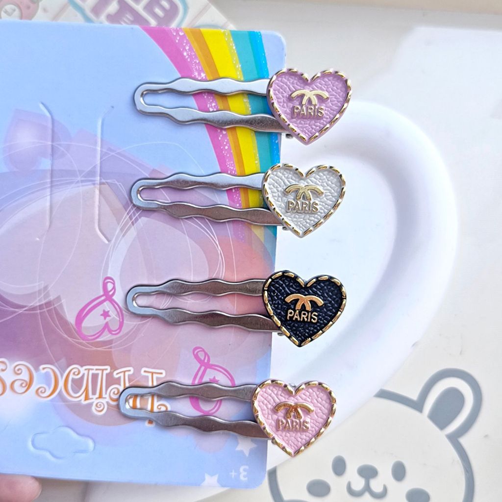 กิ๊บติดผม รูปหัวใจ ตัวอักษร สีเงิน สไตล์เกาหลี เหมาะกับของขวัญวันเกิด สําหรับนักเรียนหญิง y2k