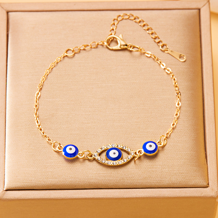 Gmai Blessed Evil Eye สร ้ อยข ้ อมือผู ้ หญิงผู ้ ชาย Lucky Amulet ป ้ องกันสายรัดข ้ อมือของขวัญเครื ่ องประดับ