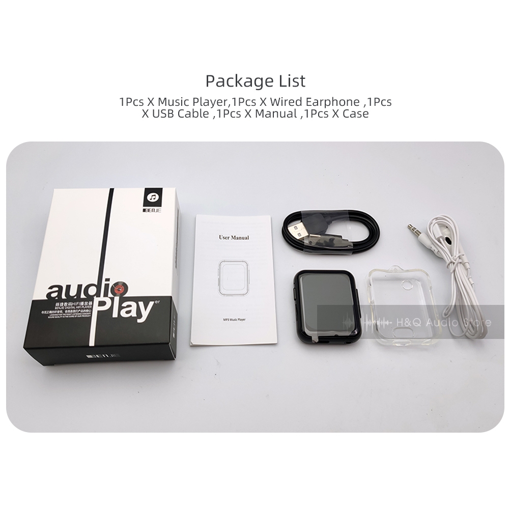 FAAEAL BENJIE R1 กล้องเครื่องเล่นเพลงไม่มีหน่วยความจํารุ่น Bluetooth5.4 รองรับการ์ด SD ฟังก์ชั่น OTG เครื่องเล่น MP3 พร้อมลําโพงในตัว FM E-Book เพลงนาฬิกา Walkman แบบพกพา