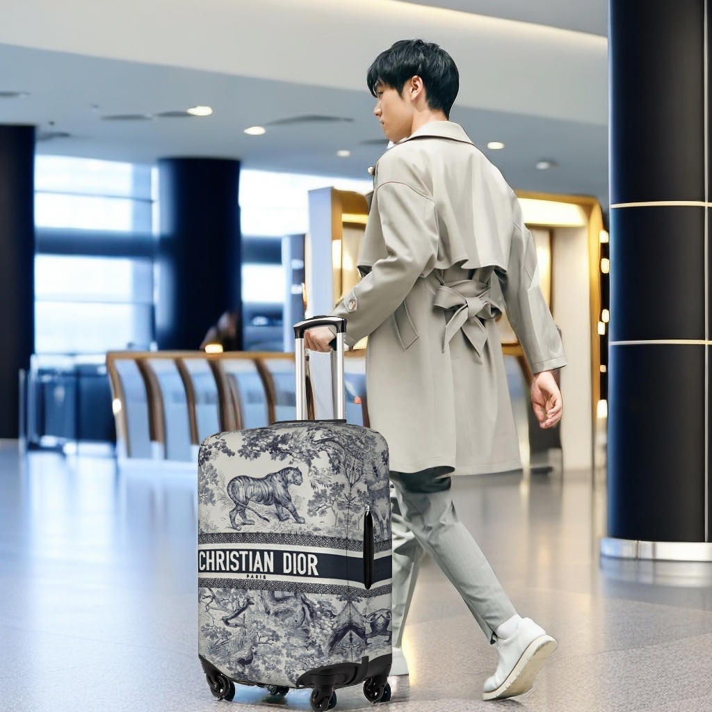 ผ้าคลุมกระเป๋าเดินทาง Fashion ผ้าสแปนเด็กซ์ แบบยืดหยุ่น ยืดหยุ่น Luggage Cover 18 20 22 24 26 28 30 32 นิ้ว